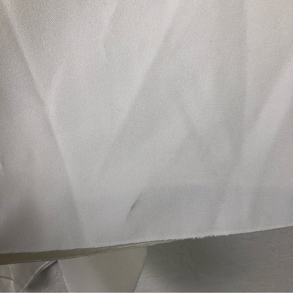 ROKSANDA Top Rana White Tulle Trimmed Crepe Blouse - Picture 5 of 15
